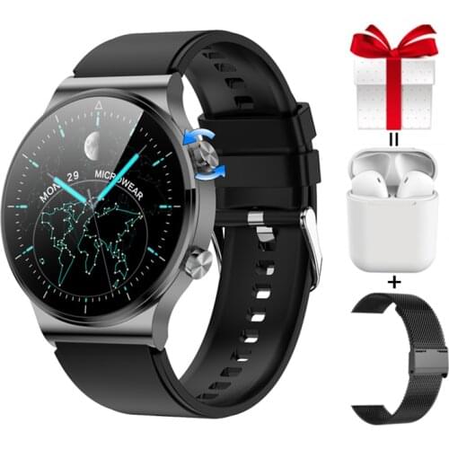 Smart Watch Men Waterproof IP68 Wristwatch Can Answer Call Custom Watchface Notification Sync Fitness Bracelet For Huawei iPhone