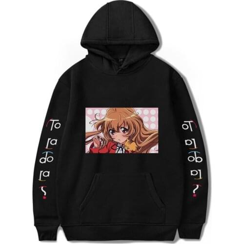Print 2020 Anime Hooded Toradora Hoodie Sweatshirt Hip Hop Hoodie Unisex Sweatshirt Tiger Streetwear Hoodies Tops