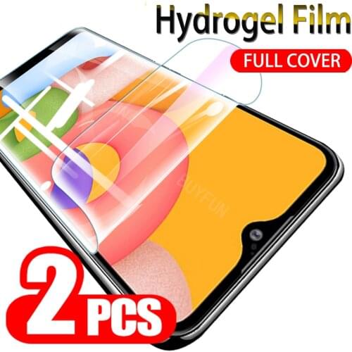 2PCS Safety Hydrogel Film For Samsung Galaxy A01 A10 S A10S A10E Soft Full Cover Film On Glaxy A 01 10 Screen Protector Not Glas