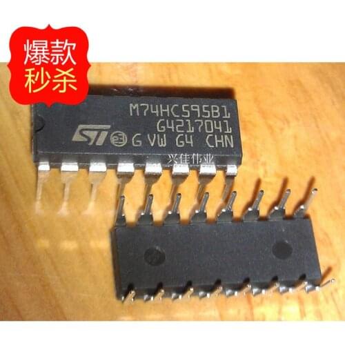 10PCS [ Original authentic] 100% original ST M74HC595B1 74HC595 DIP16