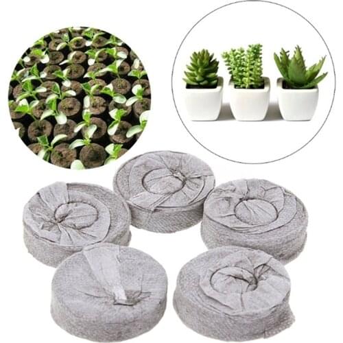 5pcs 30mm Jiffy Peat Pellets Seedling Soil Block Maker Starting Plugs Seeds Starter Professional For Garden High-Quality
