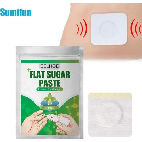 6Pcs Blood Glucose Balance Diabetic Patch Chinese Herb Diabetes Cure Reduce High Blood Treatment Sugar Balance Sticker Body Slim