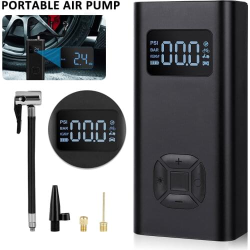 Car Electrical Air Pump Mini Portable Wireless Tire Inflatable deflate Inflator Air Compressor Pump Motorcycle Bicycle ball