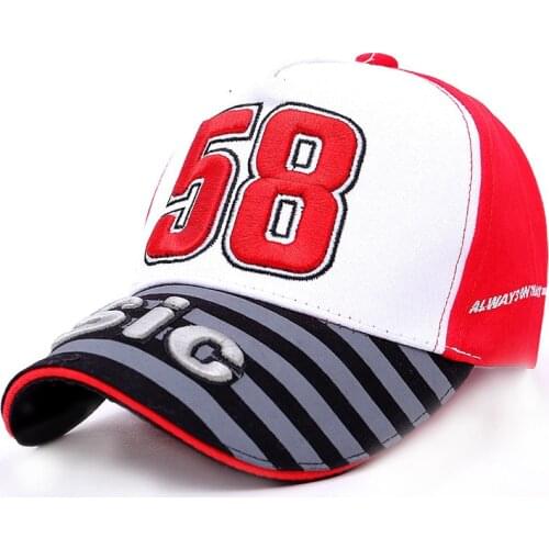 Men Women Moto GP Motorfiets Baseball Cap Italian Racer 58 Simoncelli San Carlo Snapback Hip Hop New Fashion Unisex Hat CP0454