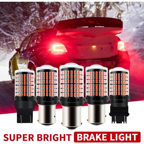 BMTxms 2Pcs P21W Car LED Light Canbus PY21W BA15S BA15D BAY15D T20 7440 7443 3157 BAZ15D Auto Stop Signal Brake Light