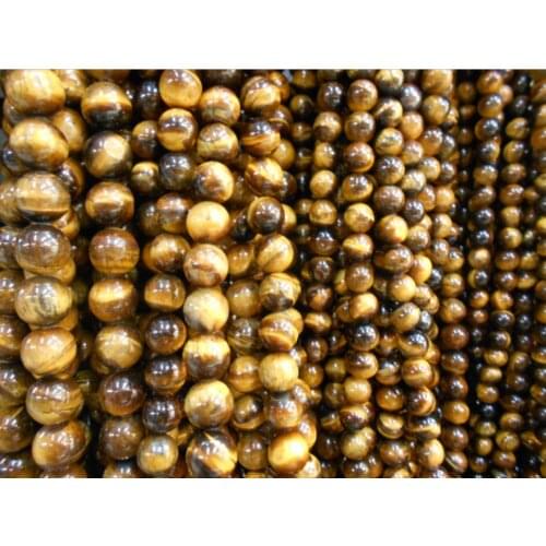 2017 New Arrival Tigers Eye Round Shape Natural Stone Beads For Jewelry Making Diy Crystal Beads Bracelet 4mm 6mm 8mm 10mm 12m