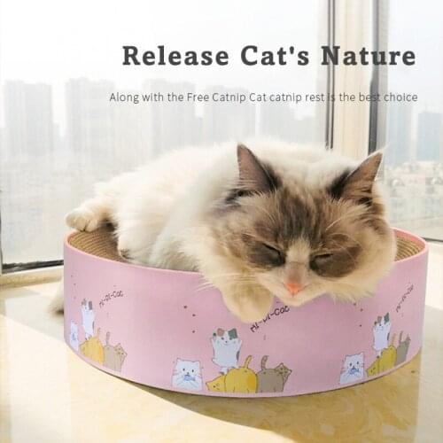 Cat Scratch Board Corrugated Paper Cat Scratcher Grinding Nails Interactive Protect Furniture Pet Toys