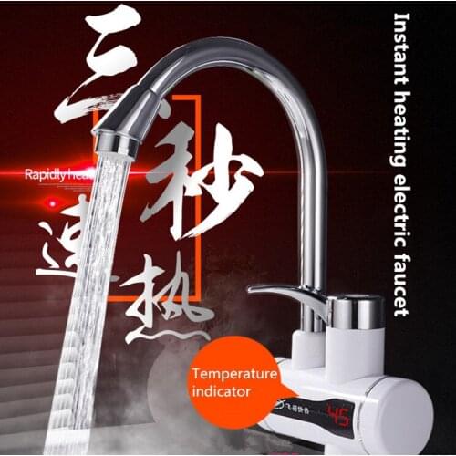 3000W Instant hot electric faucet kitchen digital display electric tap heater rapidly hot water heater small shower electric tap