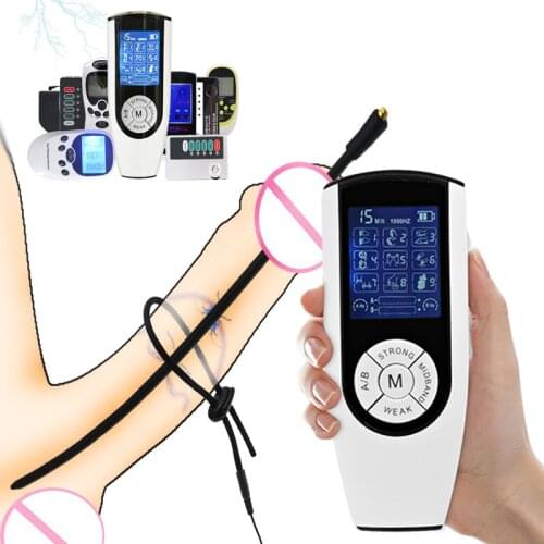 Electro Shock Sex Penis Plug Urethral Dilator Catheter Penis Ring Sex Toy for Men Electro Stimulation Chastity Catheter Sounding