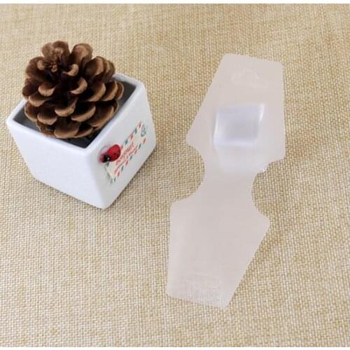 100pcs 5*12.5cm Necklace card transparent matte PVC plastic jewelry necklace card bracelet hair ornament packaging card tag