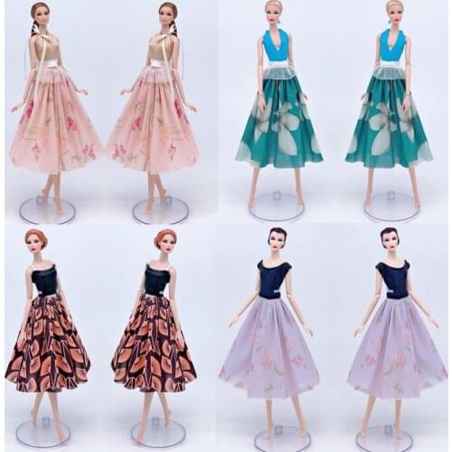 Dress set / top and skirt / colorized gown dress clothing outfit for 1/6 xinyi fr2 azone barbie doll / 30cm doll clothes
