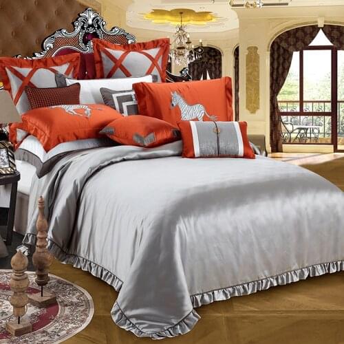 11Pcs Luxury Palace Bedding Set King Size For Home Embroidery Cotton Bed Linen Euro Duvet Cover Bed Cover Set