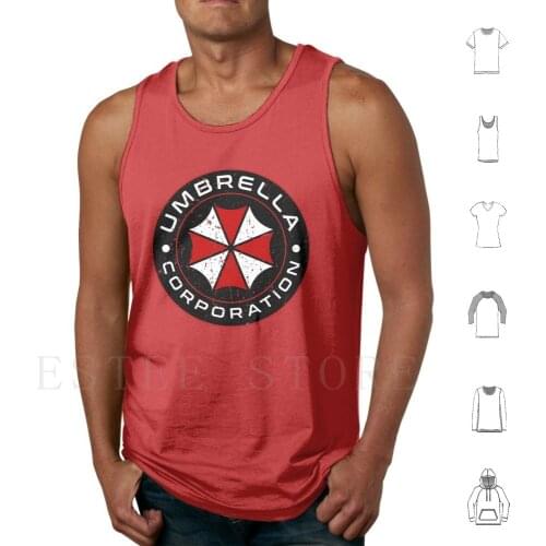 Umbrella Corporation Tank Tops Vest Jill Valentine The Walking Dead Claire Redfield Death Dead Undead T Halloween Zombies