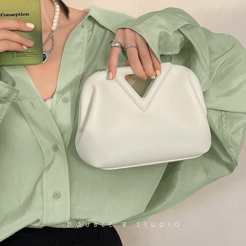 2021 new point cloud bag portable mini one shoulder cross bag bv inverted triangle bag dumpling bag womens bag small square bag