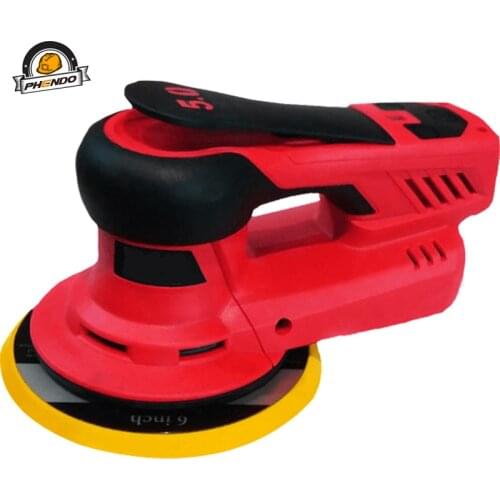 PHENDO Brushless 350W Multi-function Random Orbital Sander Variable Speed Corded Polisher For Finishing Corners Car Wood Mirka