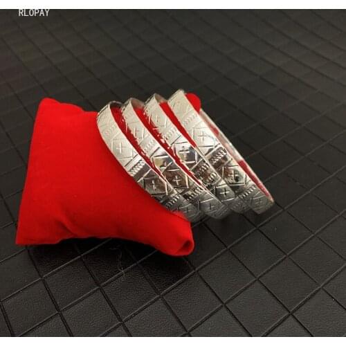 RLOPAY Silver Bracelets