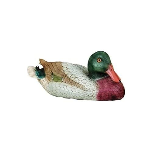 Garden sculpture duck 'FREDDY' male resin ornamental 36x16 cm