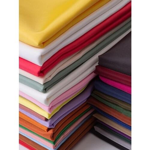 Width 59'' Solid Color Comfortable High Density Polyester Taff Fabric By The Yard For Suit Windbreaker Case Bag Lining Material