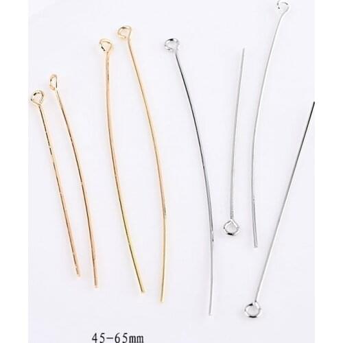Connecting needle environmental protection electroplating 9 word needle DIY earring ornament sweater chain material accessories