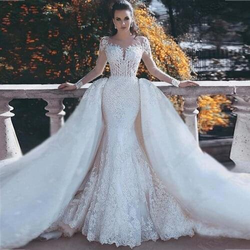 Yiwumensa Long Sleeve Wedding Dresses