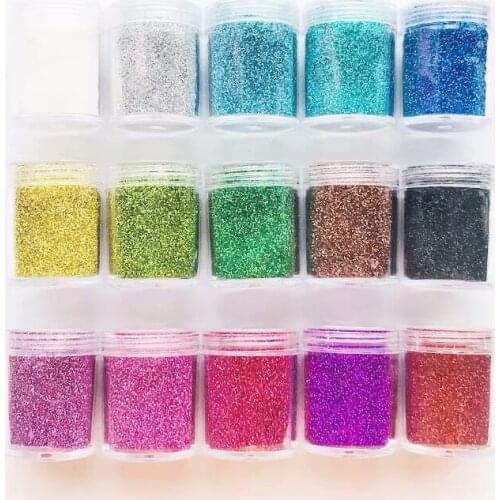 10g 0.2mm Nail Art Glitter Comestic Powder Make Up Chunky Cosmetic Holographic Glitter I Body Face & Hair Lip Gloss Crafts Safe
