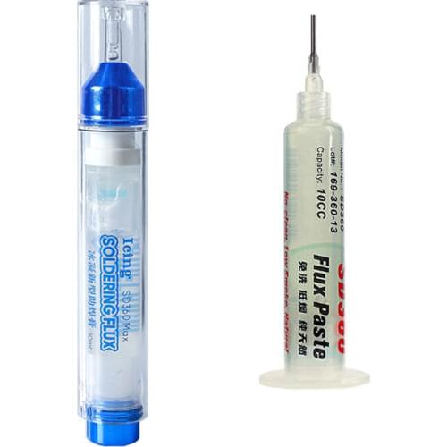 10ML MECHANIC 100% Original Flux Solder Paste No-clean Transparent Welding Paste Flux SD360 MAX With Push Rod