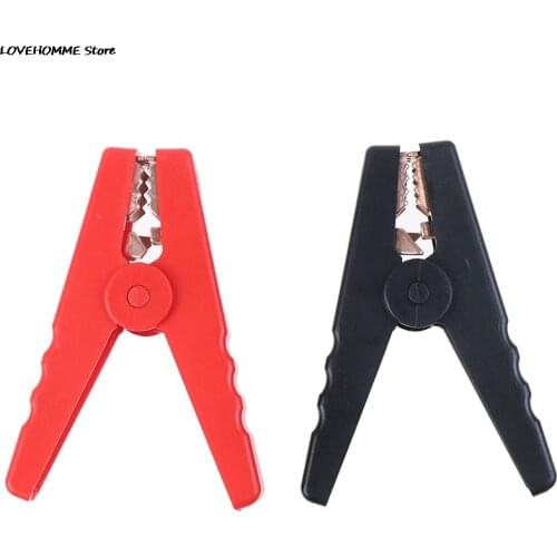 2pcs/Lot Practical 100A 90mm Electrical Crocodile Alligator Car Battery Micro Insulated Clips Clamps Connector New Arrival