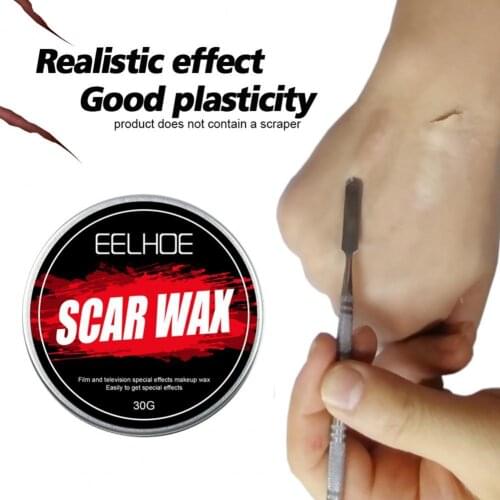 30g/Box Halloween Wax Creative Astonishing Skin-friendly Moldable Pliable and Scar Wax for Face