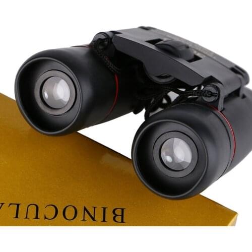 30x60 Zoom Outdoor Travel Folding Night Vision Binoculars High Power For Hunting Telescope Waterproof Mini Portable Telescope
