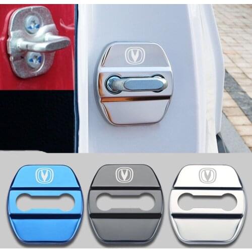 4pcs Car Door Lock Buckle Cover Car Accessories Interior Protector For CHANGAN CS15 CS35 CS55 CS75 CS85 CS95 V7 Styling Stickers