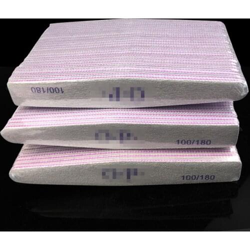 50 X Nail File Tools Professional Polish Sandpaper Buffing Nail Files Unha Limas Para Manicure Ongle 100/180 Unha Tool