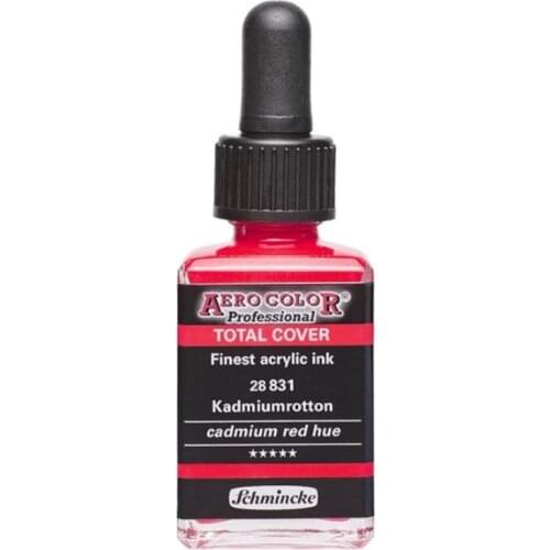 Schmincke Aero Color Acrylic Ink 28 ml 831 Cadmium Red Hue