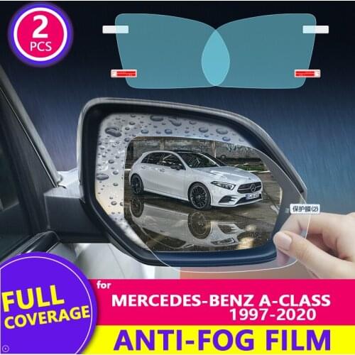 For Mercedes-Benz A-Class(W168 W169 W176 W177) 1997- 2020 Rearview Mirror Film HD Anti-Fog Auto Mirror Sticker Car Accessories