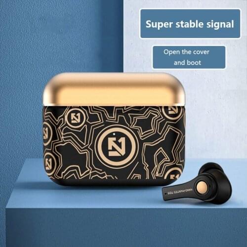 Wireless Bluetooth Headset 5.0 Binaural In-Ear Bluetooth Earplugs Sports Noise Reduction Graffiti Headset TWS New Gaming Headset