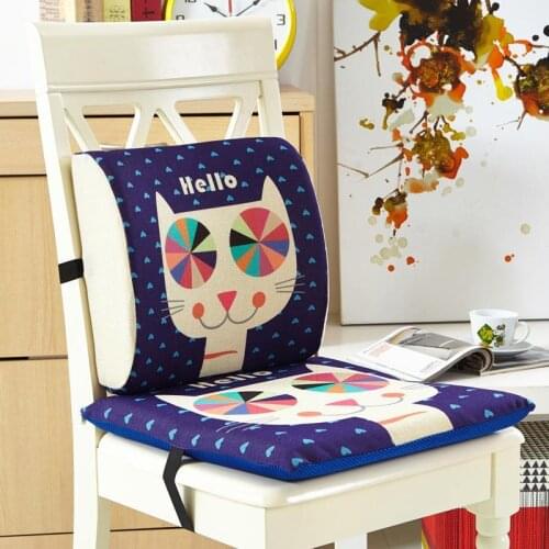 2pcs/set Kids Room Decoration Pillow Cushions Cartoon Back And Seat Cushions Coussin Memory Foam Cushion For Sofa Car Seat Chair