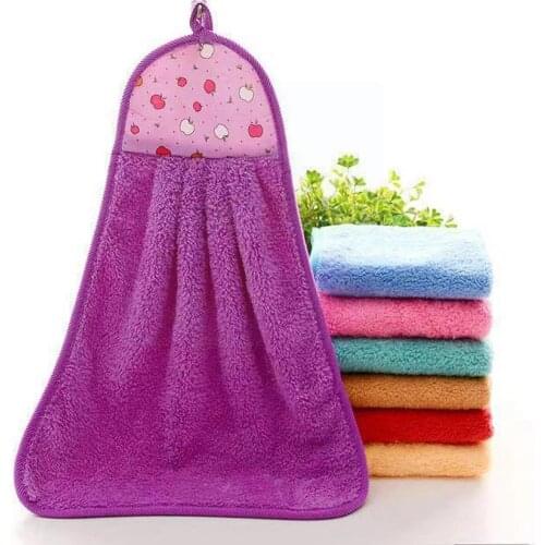 Cartoon Hand Towel Children Microfiber Hand Dry Towel For Soft Fabric Towel Hang Bathroom Use Plush Kitchen Absorbent E2R8