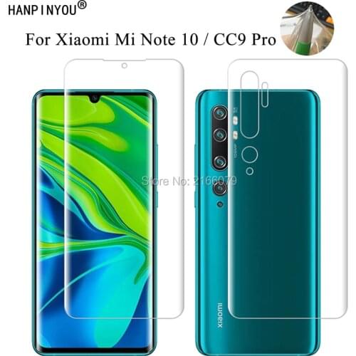 For Xiaomi Mi Note 10 Note10 / CC9 Pro CC9Pro Clear TPU / Matte Hydrogel Full Cover Soft Screen Protector Skin Film (Not Glass)