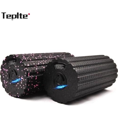 Electric Vibration Massage Foam Roller Yoga Column Rechargeable Backrest Leg Adjustment Massager Gym Workout Electric Yoga Block