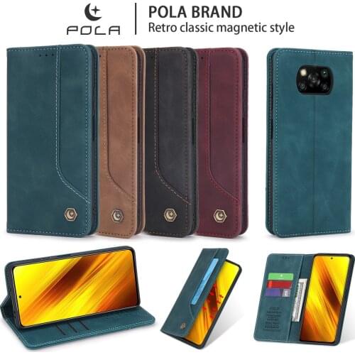 Flip Leather Case For Xiaomi Poco X3 NFC 10T 10Tpro lite Magnetic wallet Card Solts Holder Bag Cover For Redmi note 9 9s 9 pro