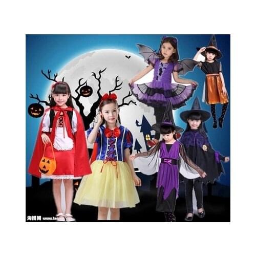 Halloween Girl Kid Witch Vampire Costume Cosplay Children Party Princess Cosplay Clothing for Baby Girl Christmas Gifts