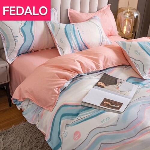 Washed cotton four-piece suit four seasons universal duvet cover cover quilt bed linen student dormitory bed three-piece set sin