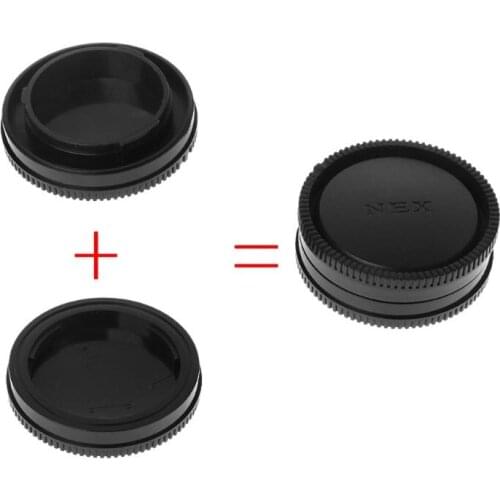 Rear Lens Body Cap Camera Cover Anti-dust 60mm E-Mount Protection Plastic Black for sony A9 NEX7 NEX5 A7 A7II