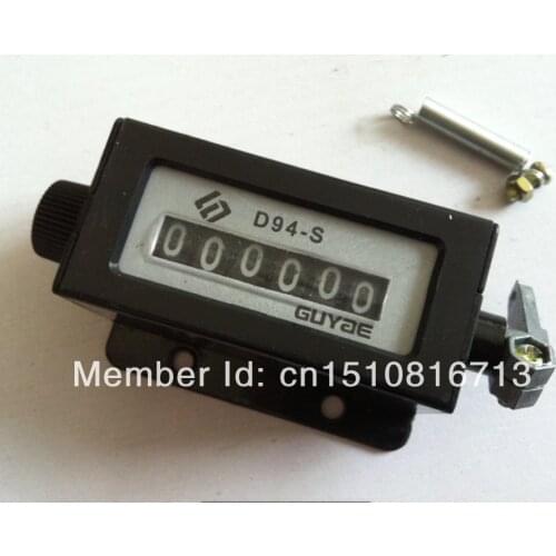 Mechanical 6 Digit Click Counter Manual Hand Tally