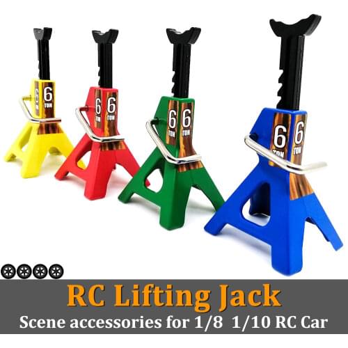 Metal 6 Ton Lifting Jack 6T Jacks 105mm Scene Accessories for 1/8 1/10 RC Car Axle Stand Traxxas Udr KM4 90046 TRX4 D90 Climbing
