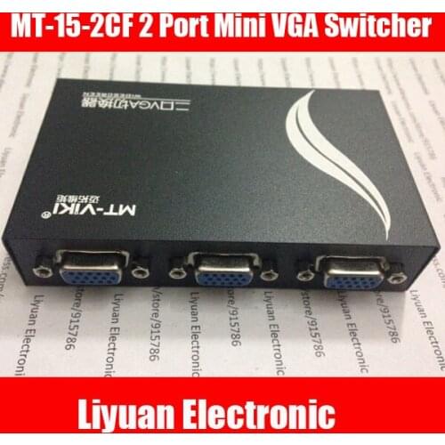 MT-15-2CF 2 Port Mini VGA Switcher Manual VGA Switch two hosts share one monitor PC Video Sharing KVM controller