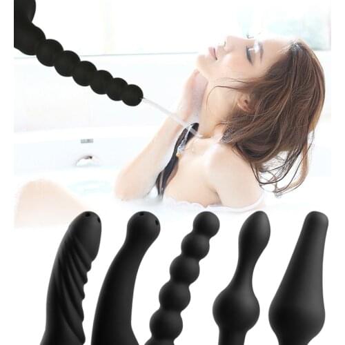 Soft Silicone Enemator Connectable Shower Head Enema Douche Cleaner for Male Female Unisex Health99