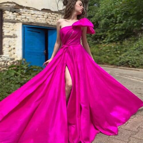 NOBLE BRIDE Womens One Shoulder Evening Dresses