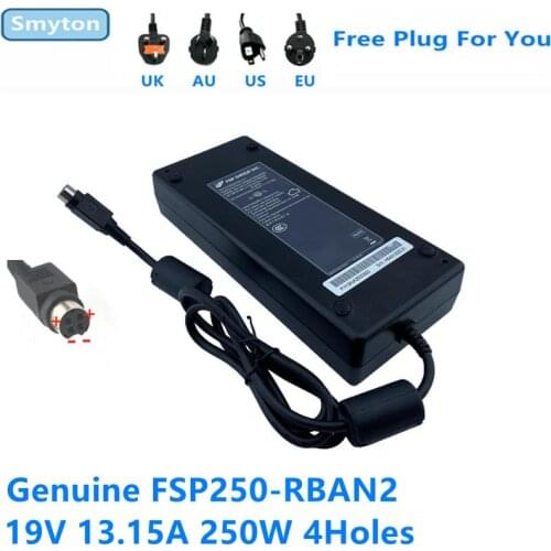 Genuine FSP FSP250-RBAN2 19V 13.15A 250W 4Holes Laptop Charger for Pioneer DREAMBOOK POWER P18 SLI Power Supply Adapter