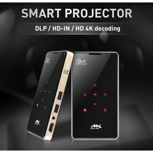 P09 Mini DLP Projector Android 9.0 2.4G 5G WiFi Bluetooth Projector 4K HD IN Beamer Home Cinema Portable Outdoor Video Proyector