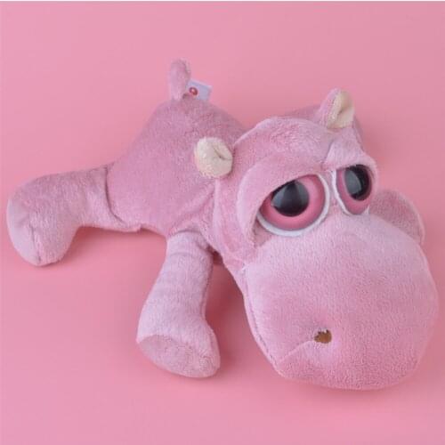 25cm Lying Pink Hippo Aniamls Stuffed Plush Toy, Cute Baby/ Kids Brithday Gift Doll Plush Toy